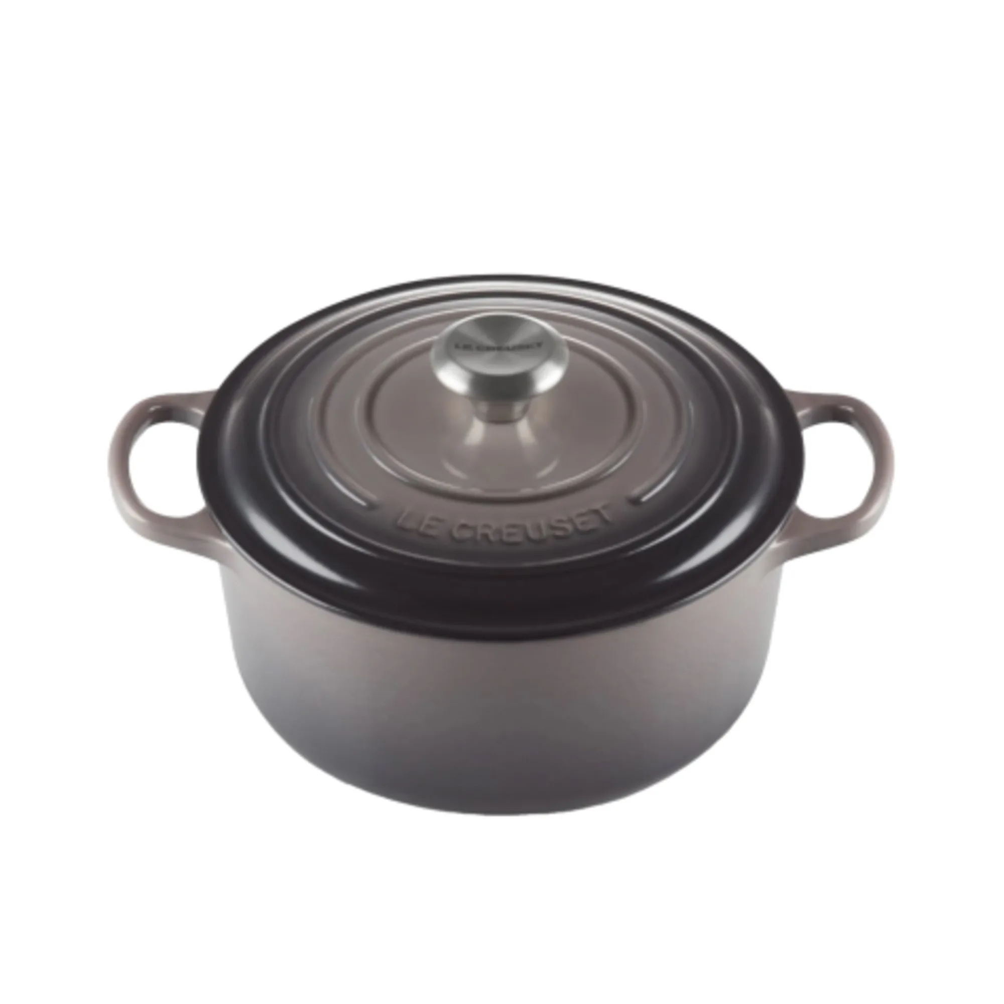 Le Creuset Signature Cast Iron Round Casserole 24cm - 4.2L Flint Image 1