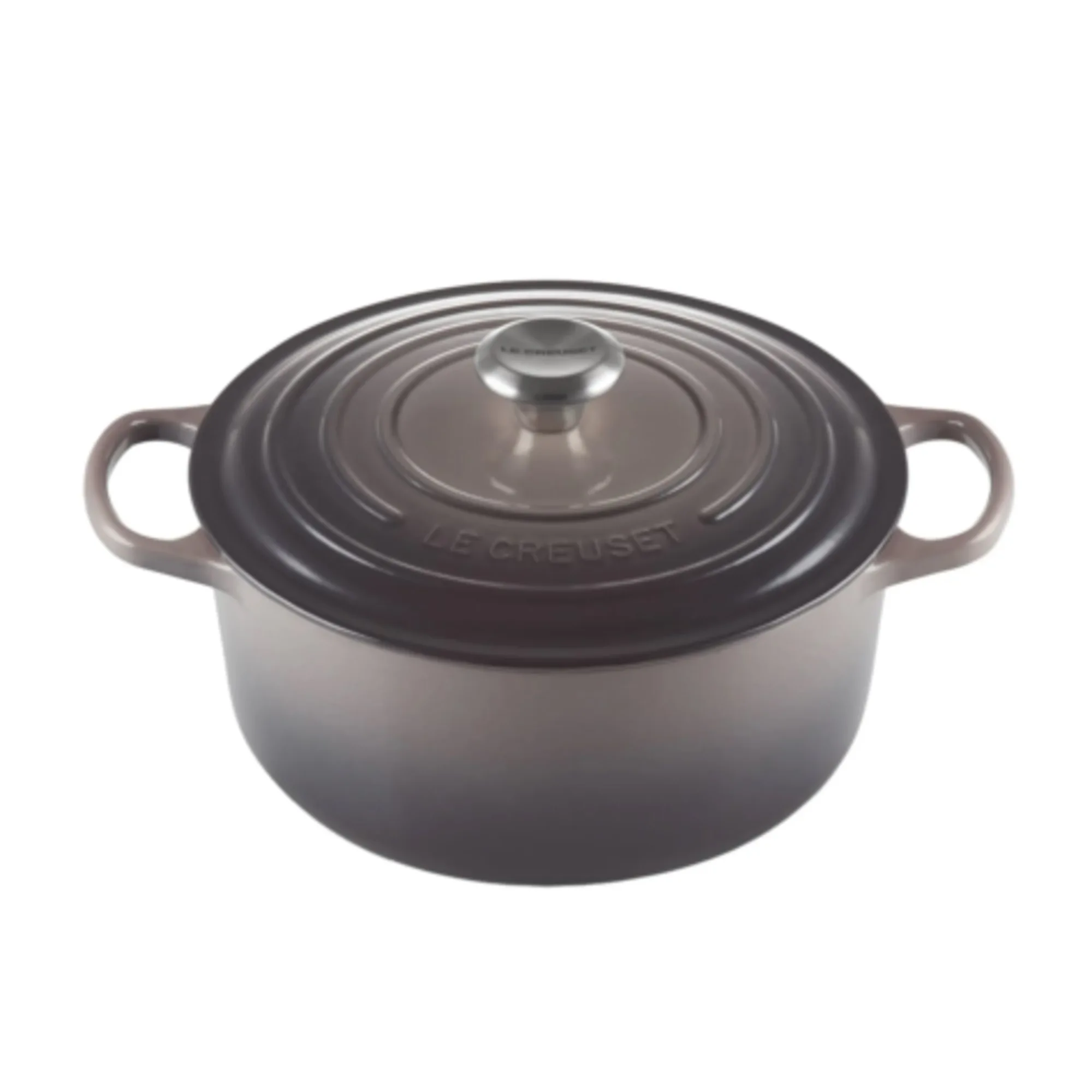 Le Creuset Signature Cast Iron Round Casserole 28cm - 6.7L Flint Image 1