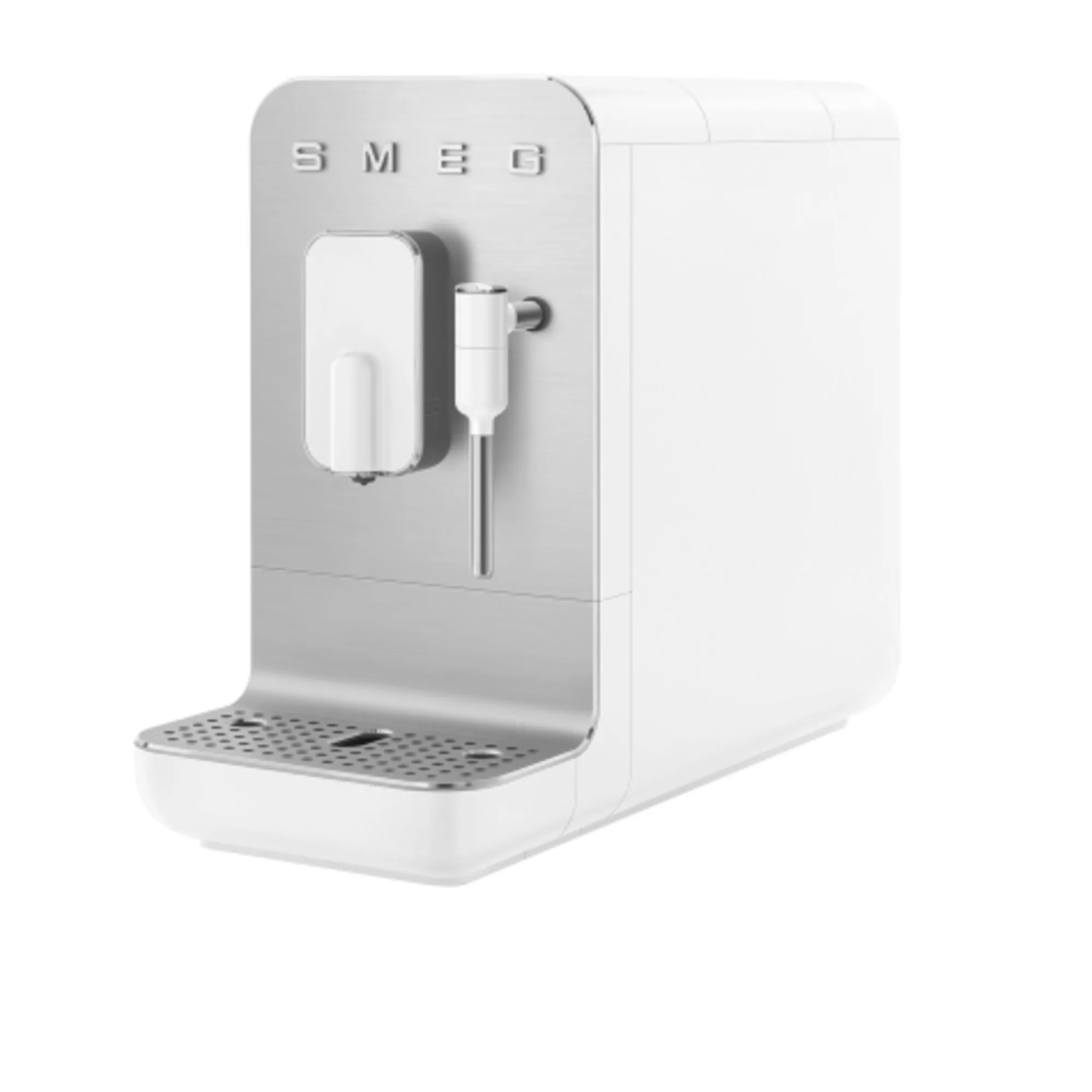 Smeg Bean to Cup BCC12 Coffee Machine with Milk Wand Matte White Image 1