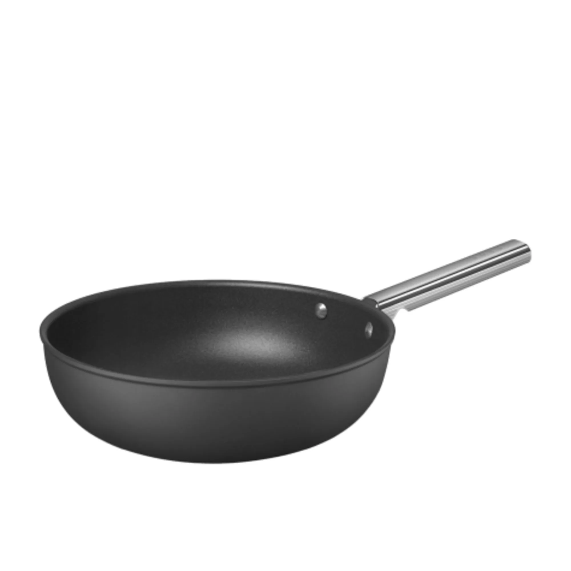 Smeg Non Stick Wok 30cm Black Image 1