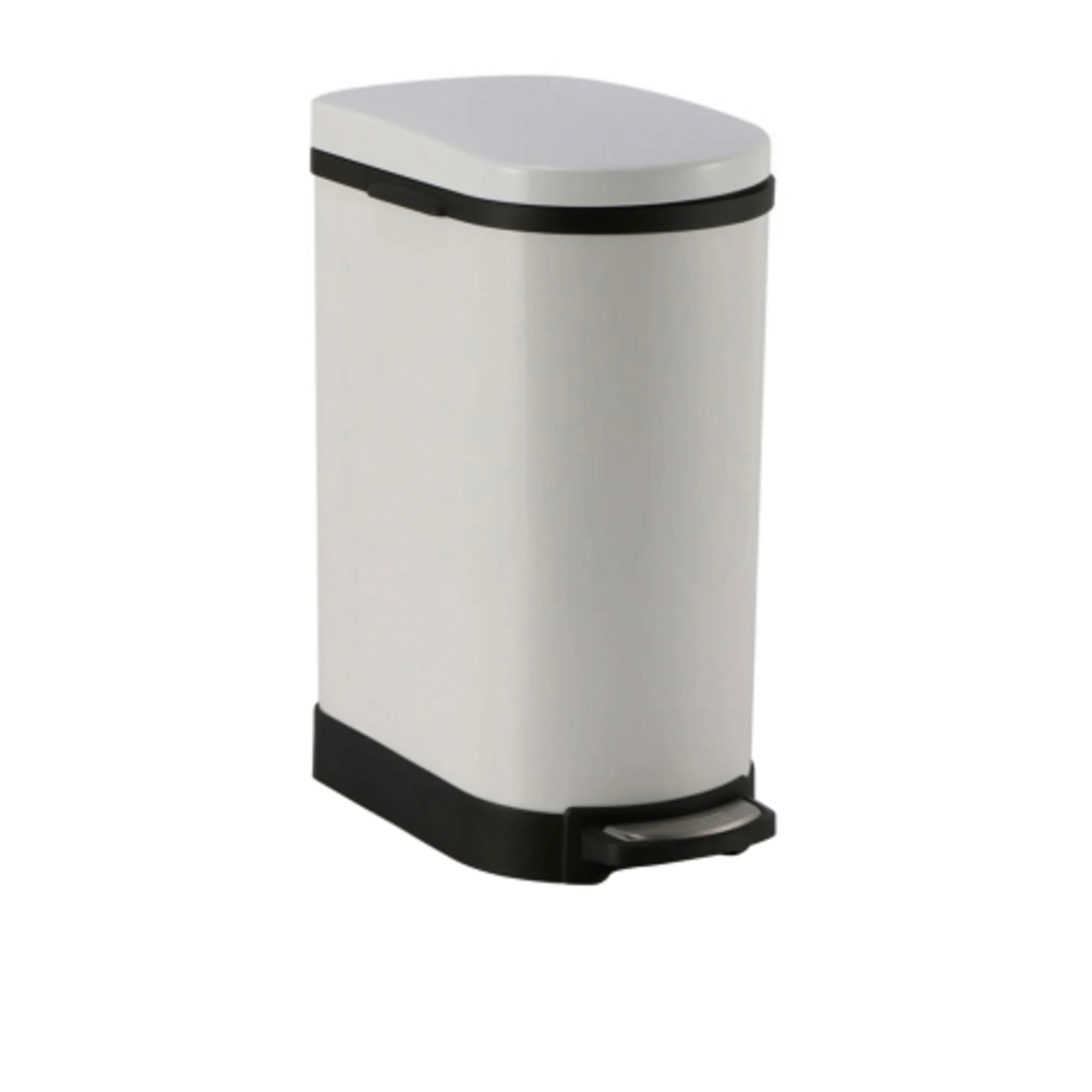 Soga Pedal Bin 10L White Image 1