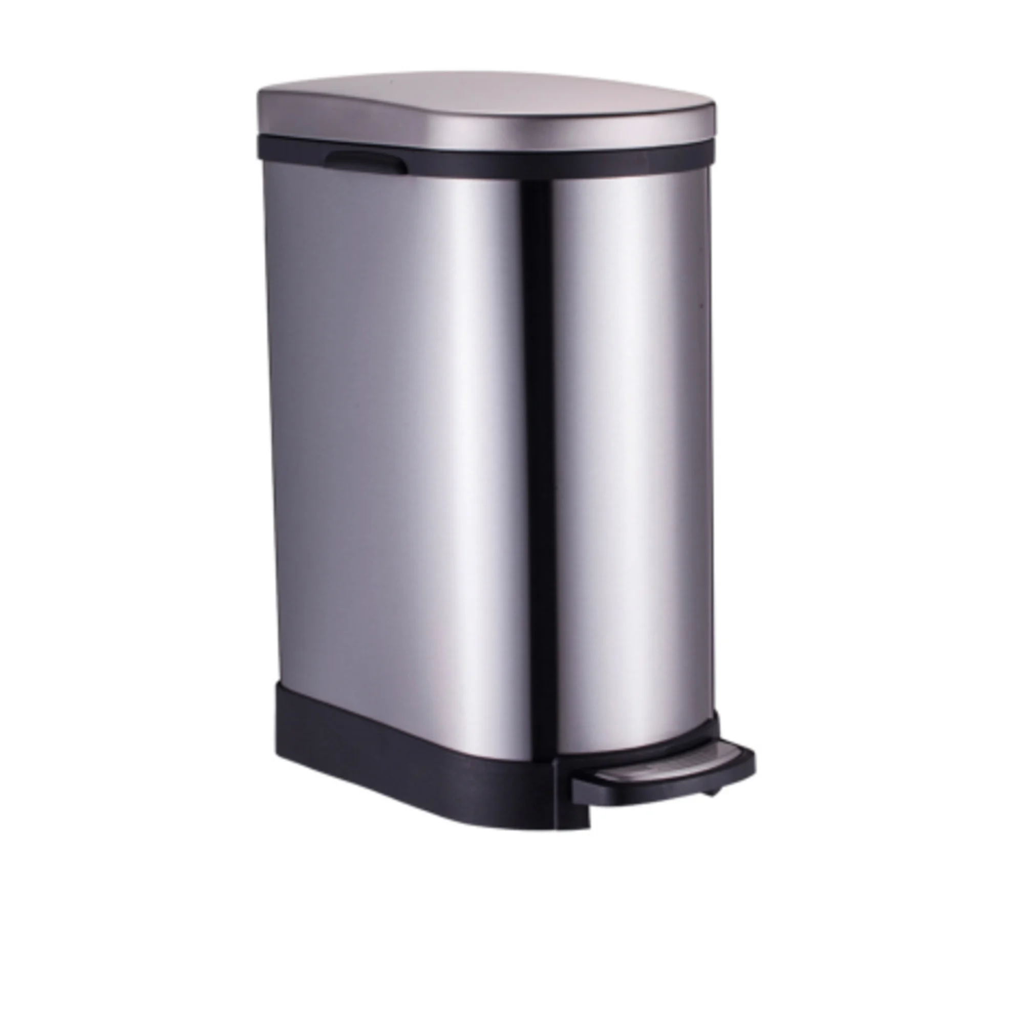 Soga Pedal Bin 10L Silver Image 1