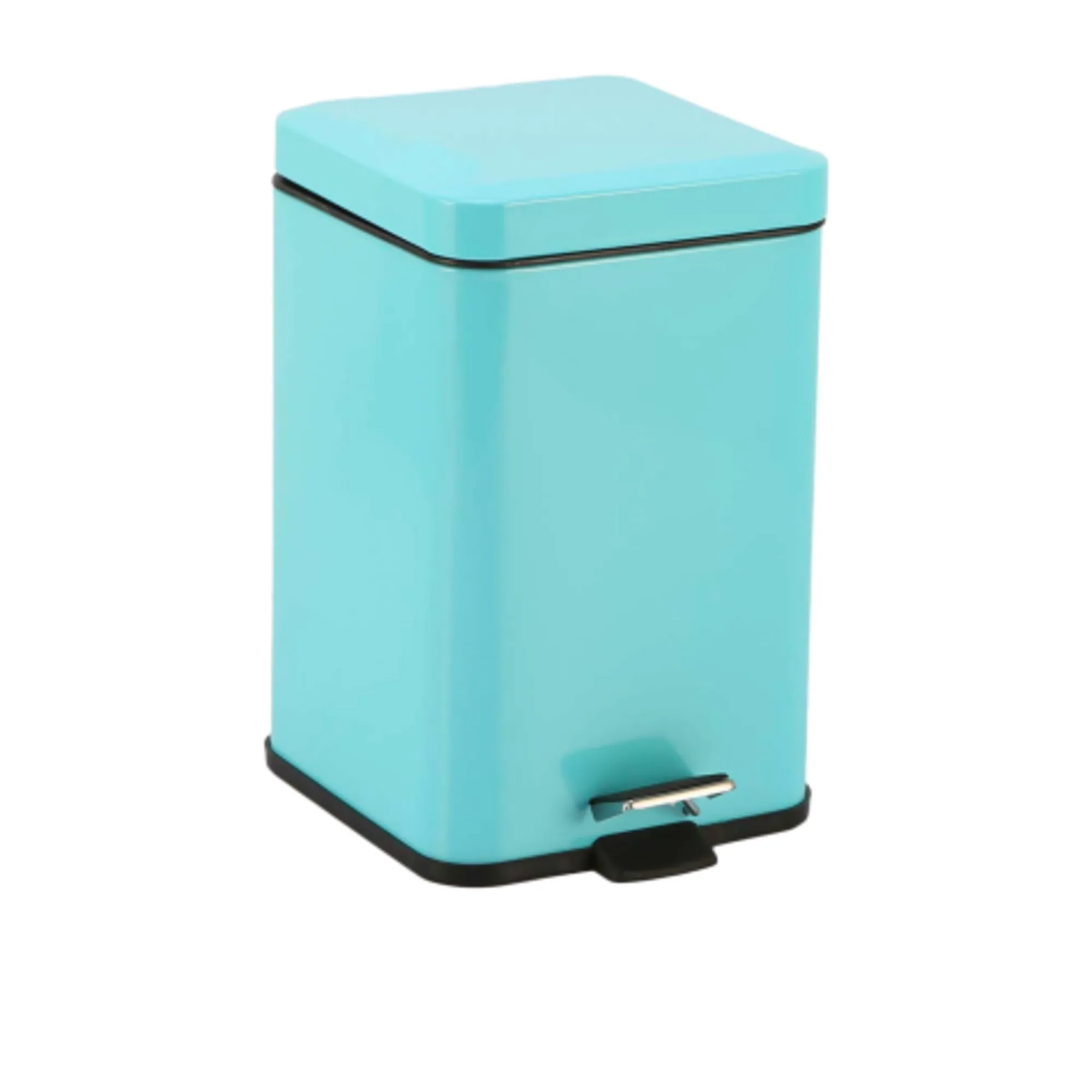 Soga Square Pedal Bin 12L Blue Image 1