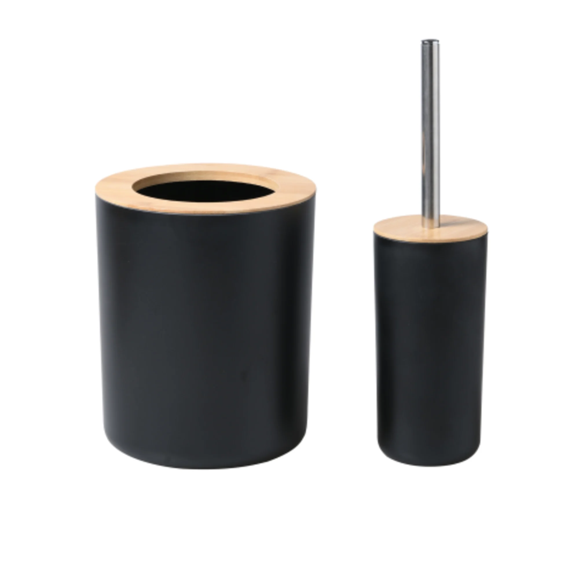 Takara Takae Bathroom Accessory Set 2pc Black Image 1