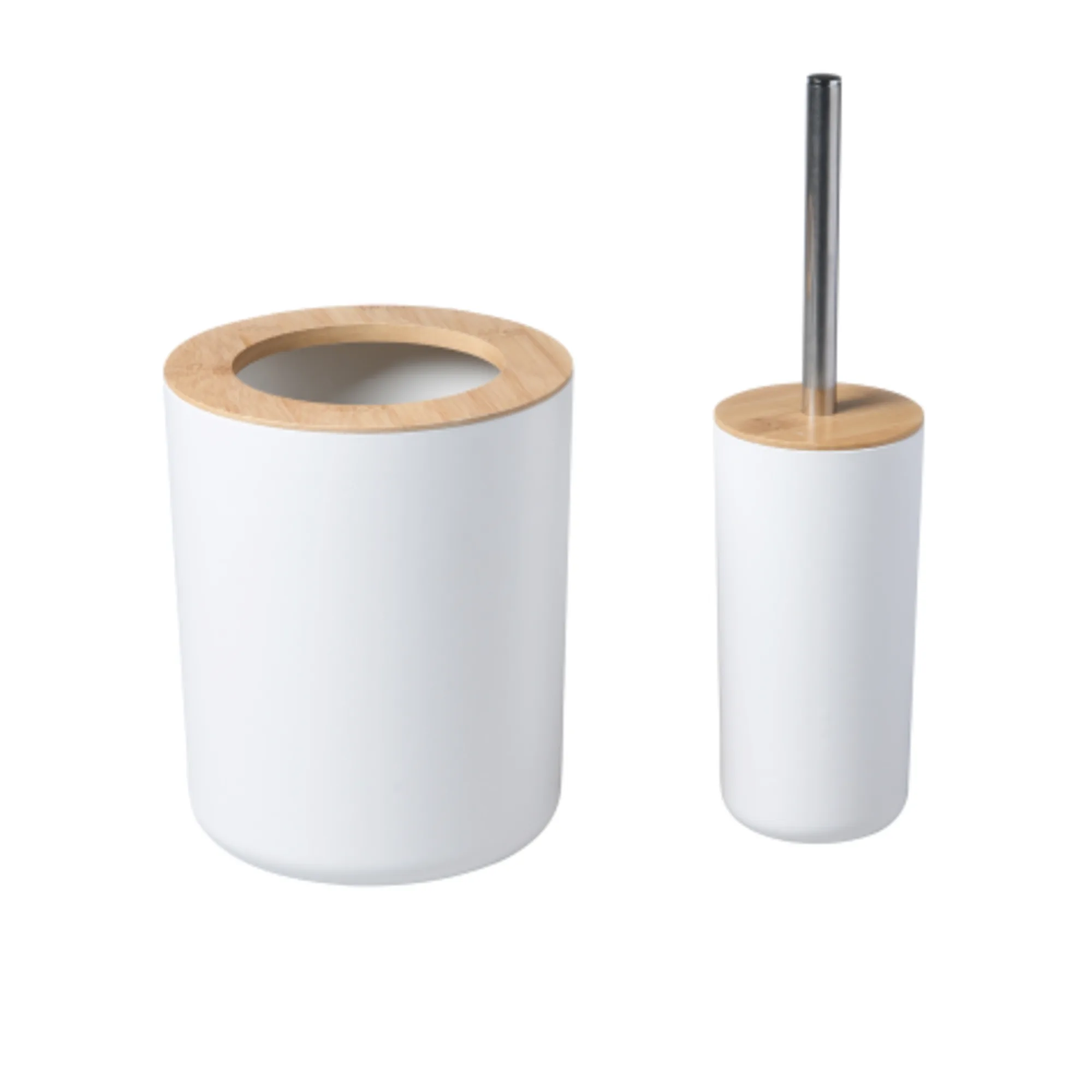 Takara Takae Bathroom Accessory Set 2pc White Image 1