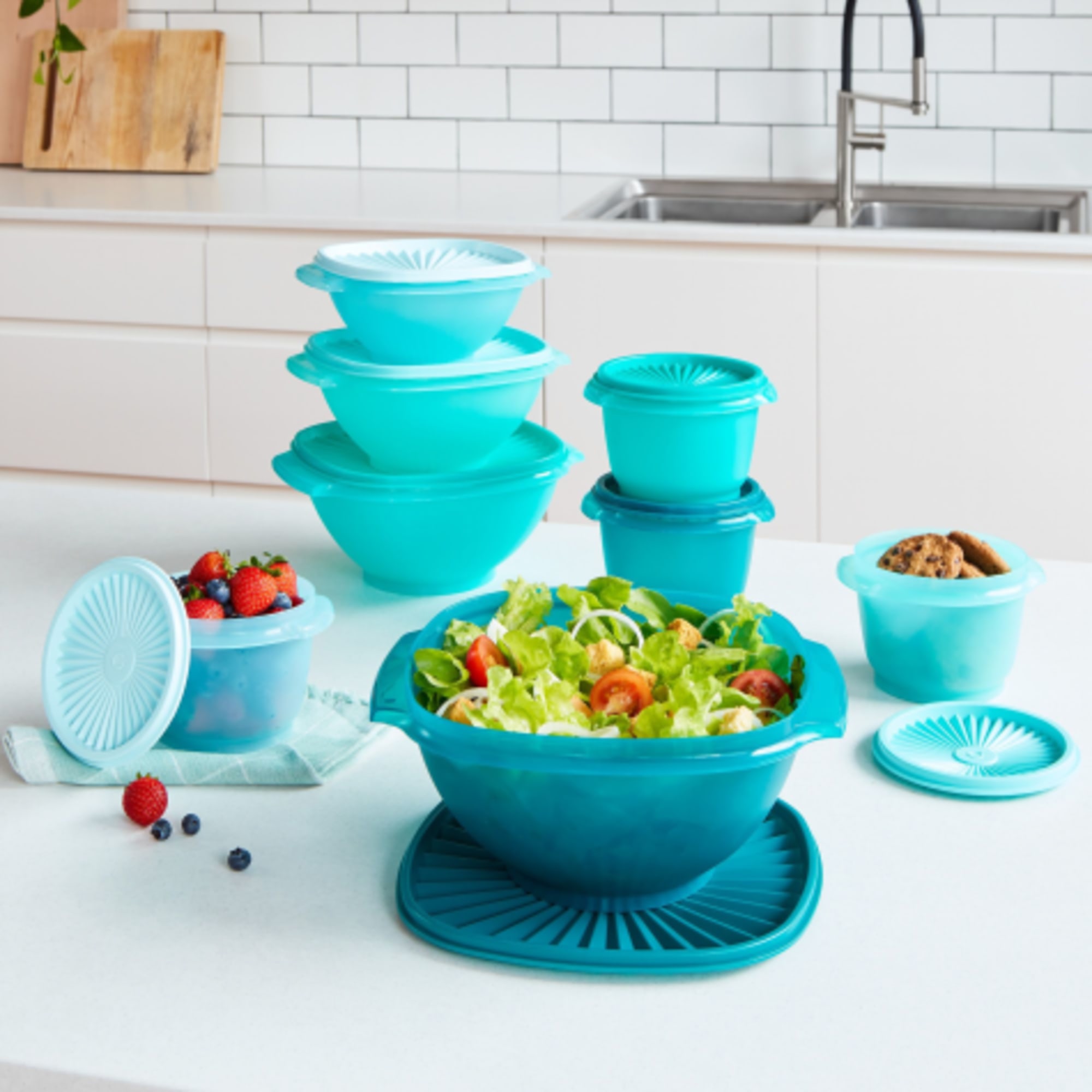 Tupperware® 8-piece Heritage Square Bowl Set