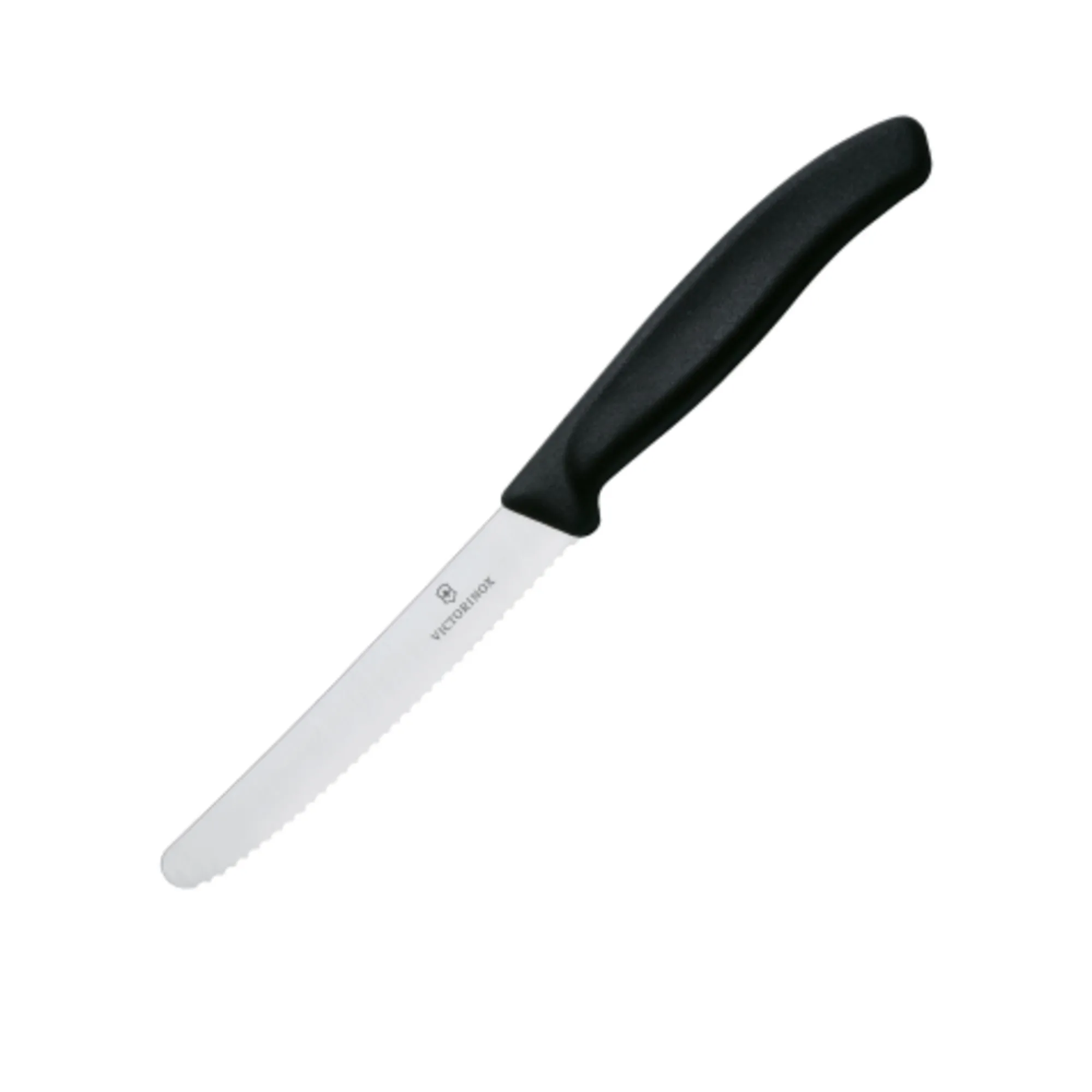 Victorinox Swiss Classic Serrated Tomato & Sausage Knife 11cm Black Image 1