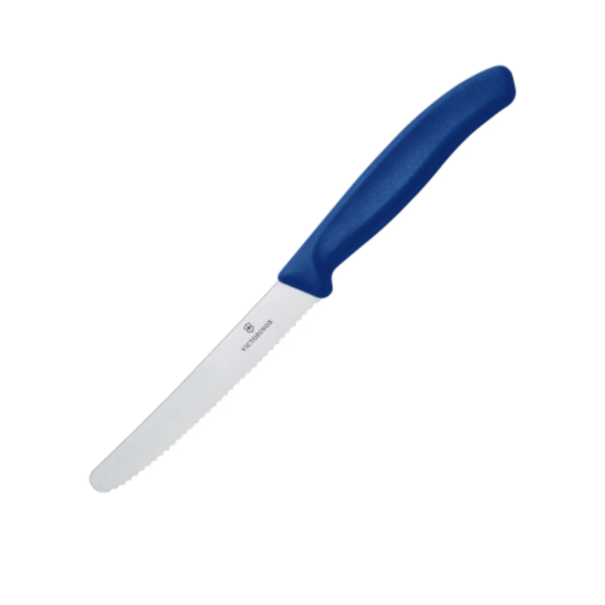 Victorinox Swiss Classic Serrated Tomato & Sausage Knife 11cm Blue Image 1