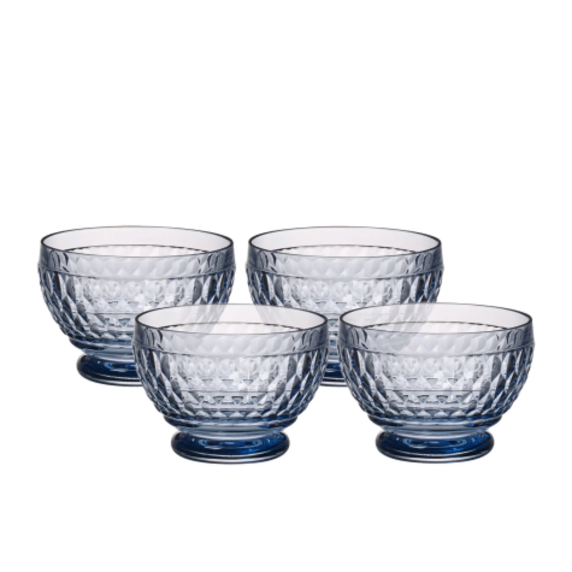 Villeroy & Boch Boston Coloured Dessert Bowl Set of 4 Blue Image 1