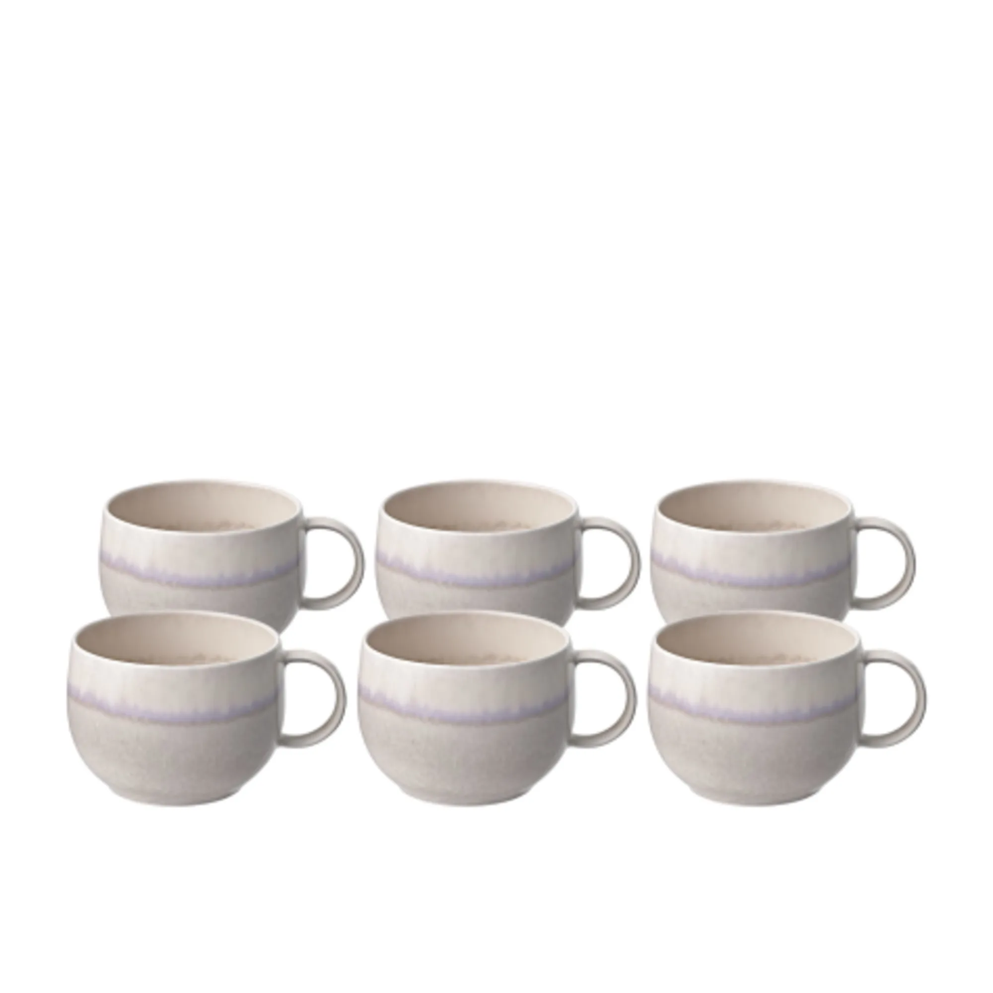 Villeroy & Boch Perlemor Sand Coffee Cup Set of 6 Image 1