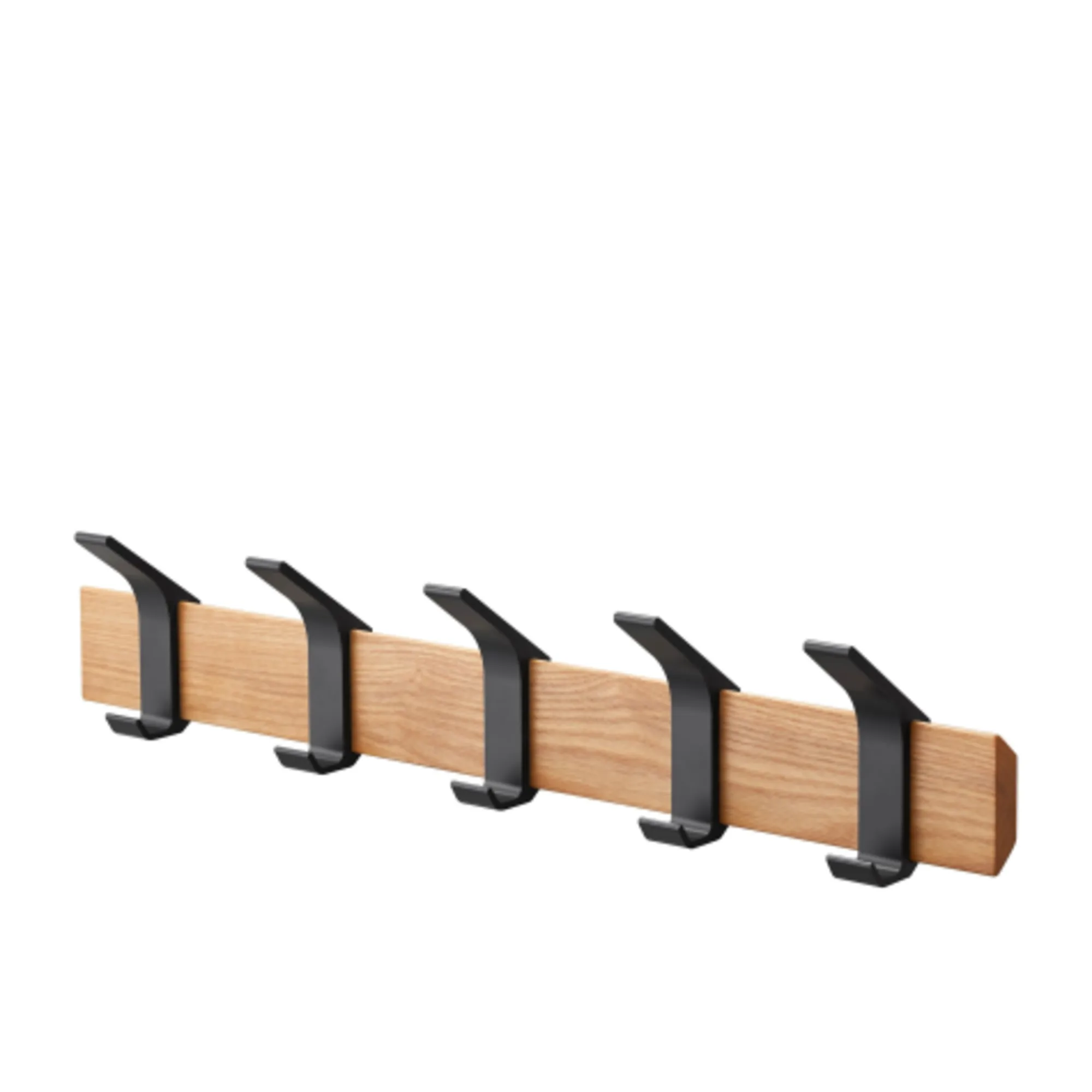 Yamazaki Rin Wall 5 Hook Coat Hanger Walnut Image 1