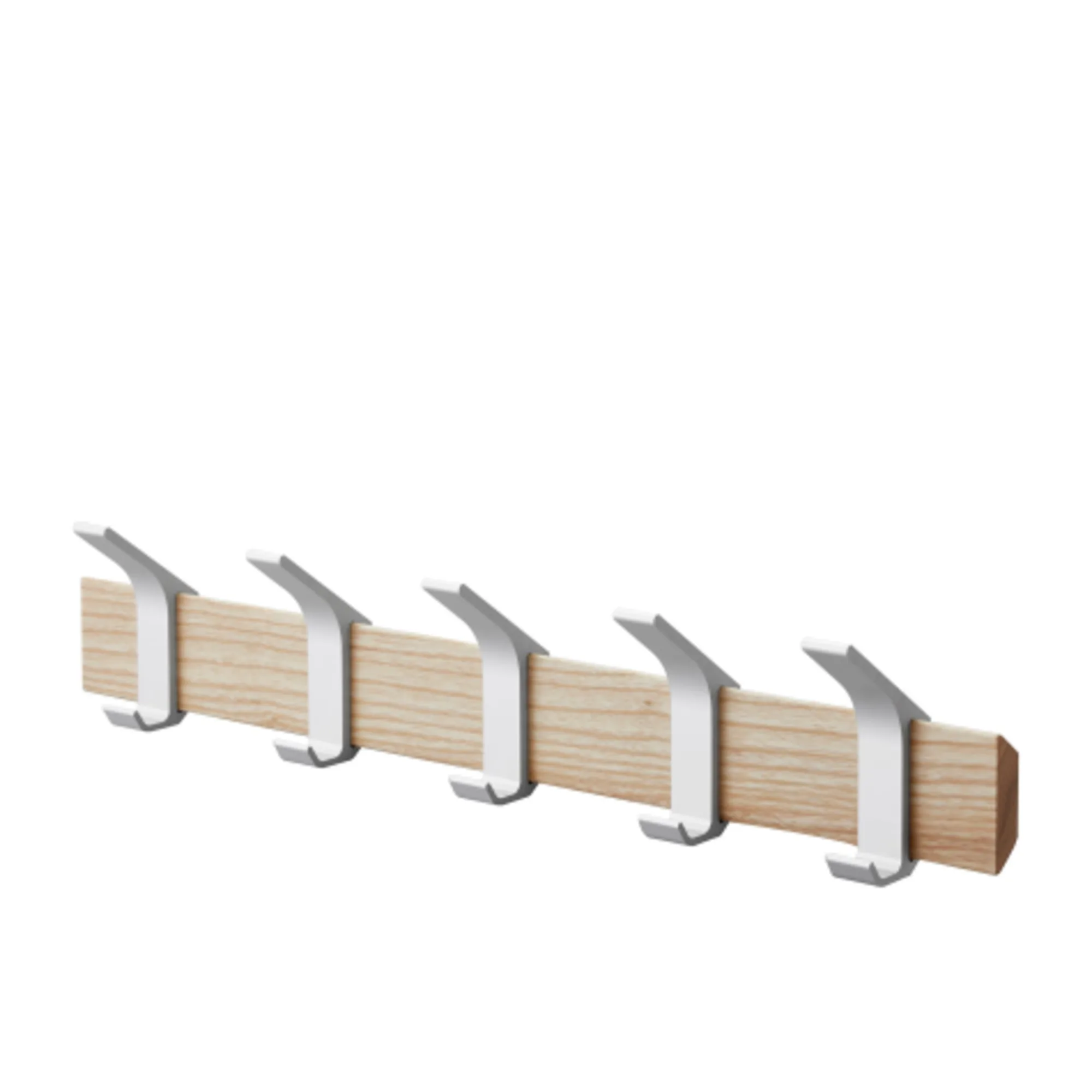 Yamazaki Rin Wall 5 Hook Coat Hanger Ash Wood Image 1