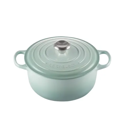 Le Creuset Signature Cast Iron Round Casserole 24cm - 4.2L Sage Image 1