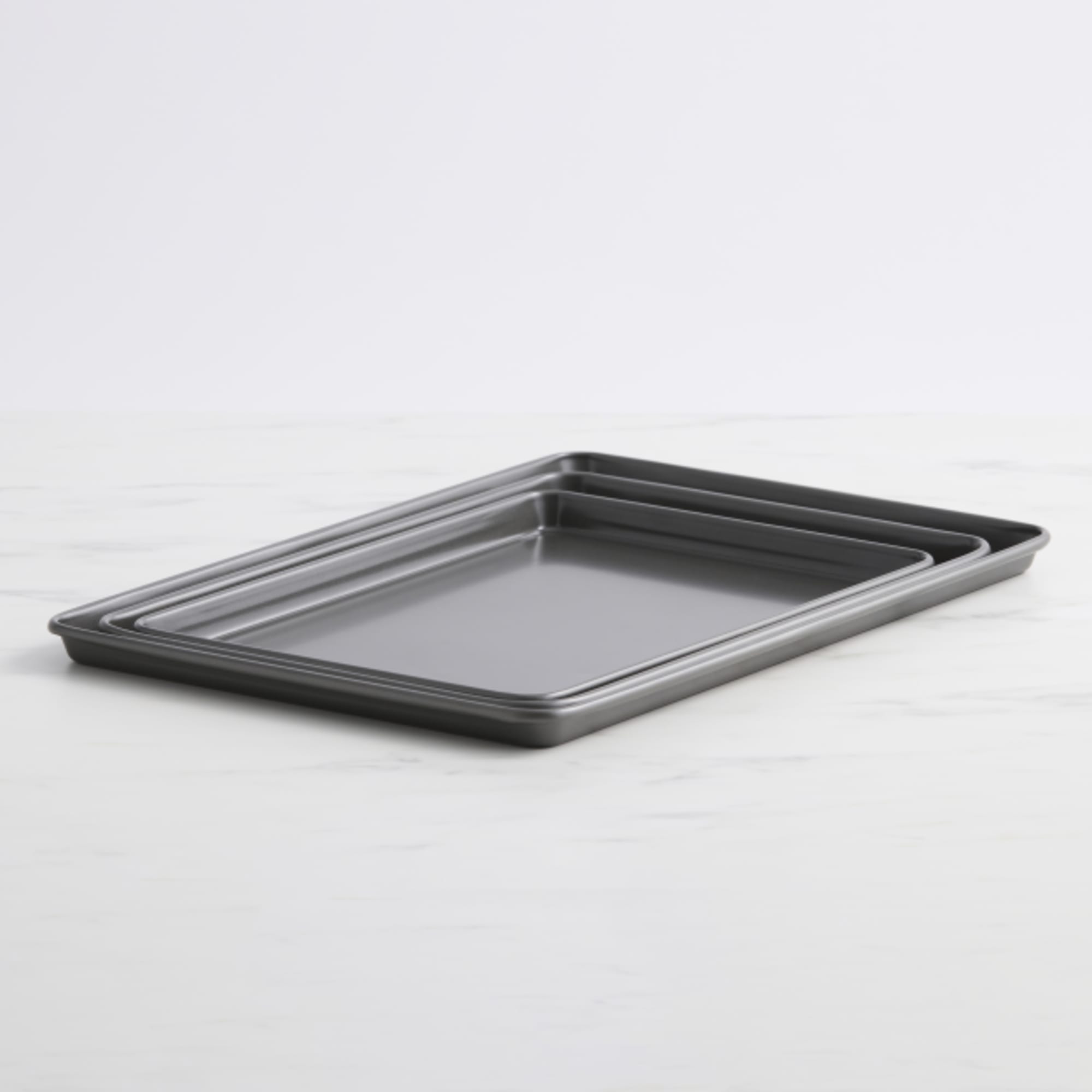 MasterClass Small Baking Tray, Scratch Resistant Vitreous Enamel and  Induction Safe 1 mm Thick Steel, 24 x 18 cm