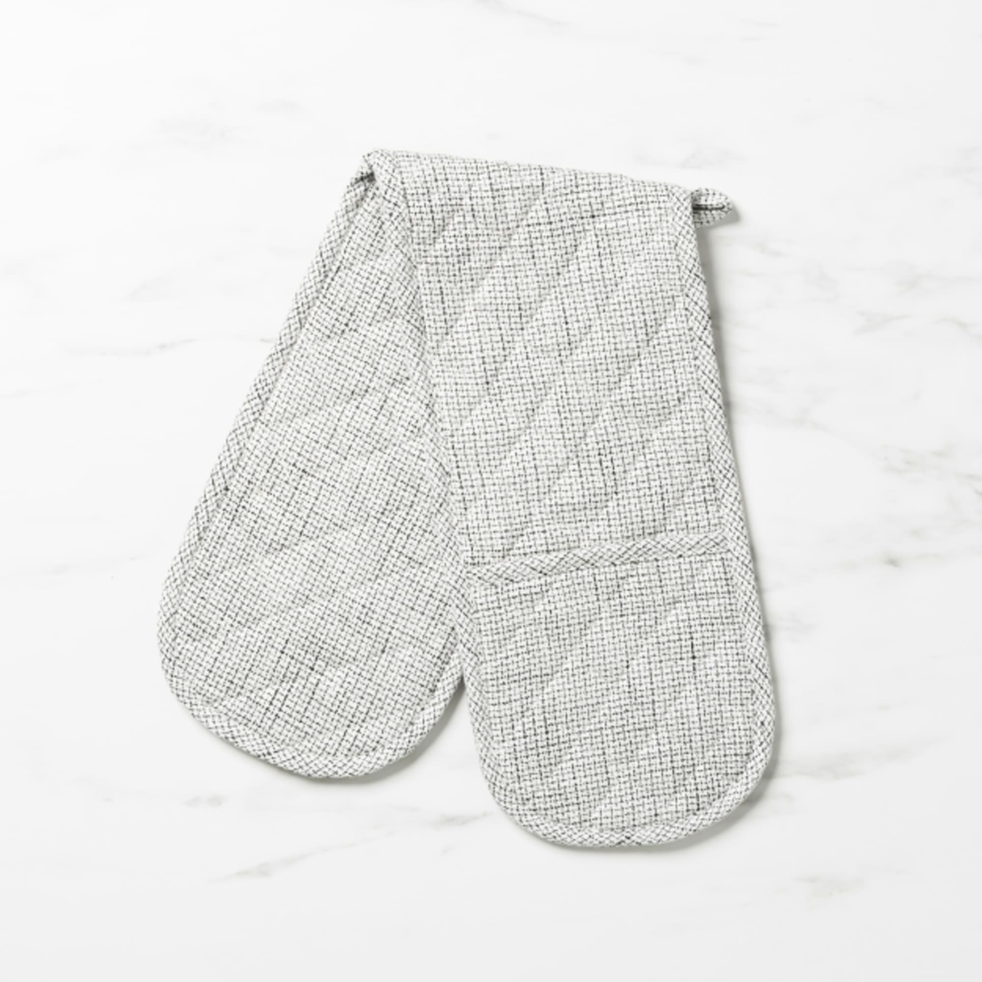 Double Oven Mitts Silver