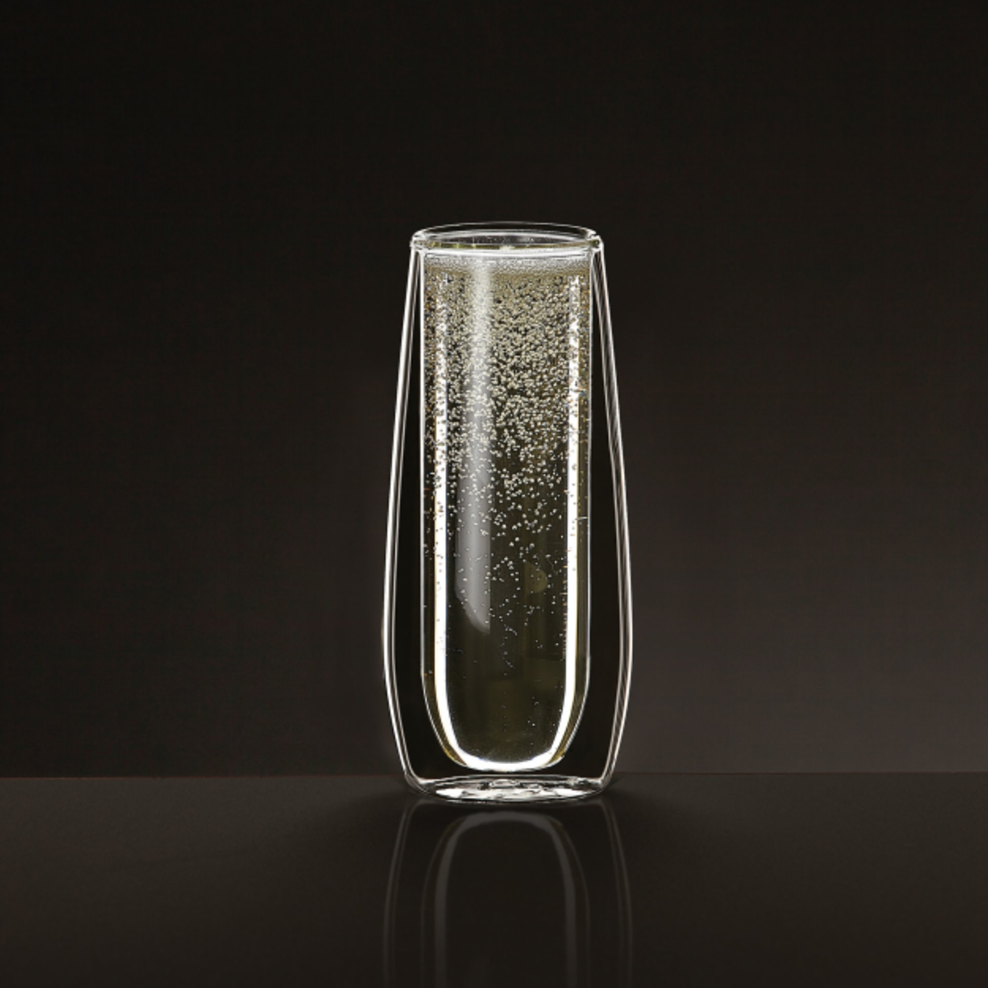 Double Walled Stemless Champagne Glasses 6oz / 160ml at