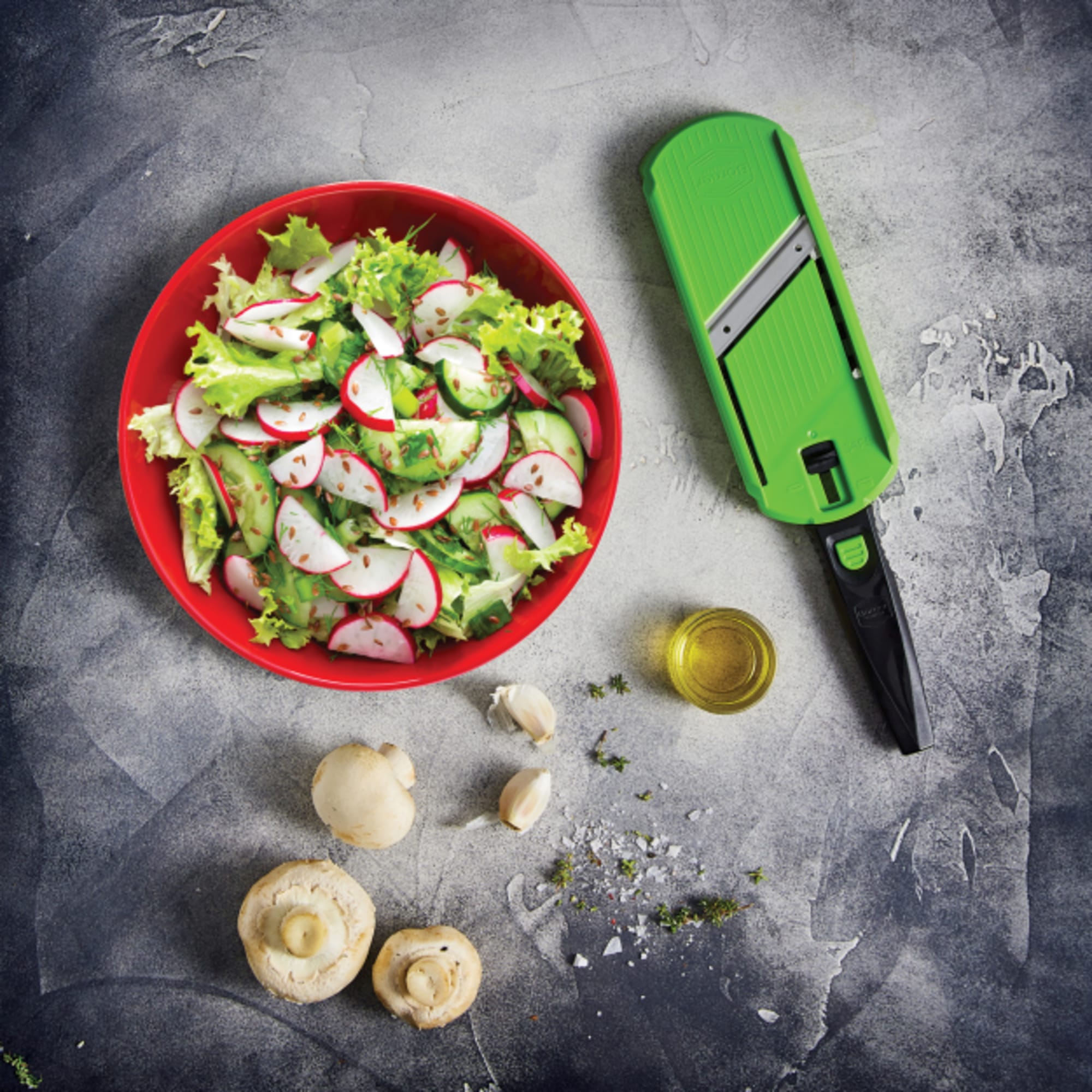 Mandolin Food Slicer 2.0 Stainless Steel Blade Vegetable Julienne Dicer  w/Holder