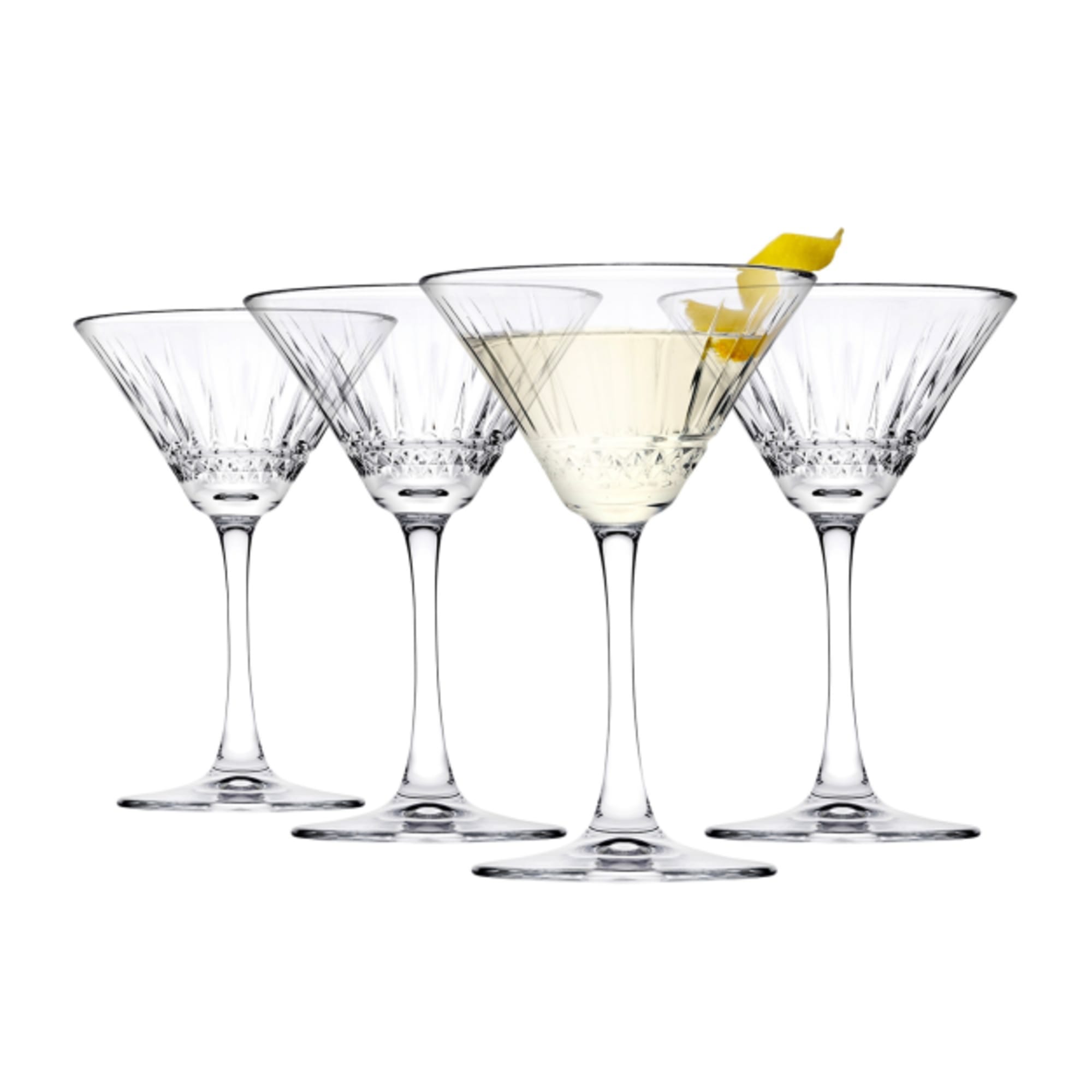  Pasabahce Premium Stemmed Martini Glasses Set of 4