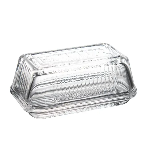 Reece Glass Butter Dish Image 1