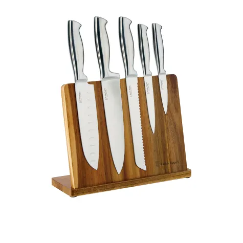 Stanley Rogers 6pc Magnetic Knife Block Set Image 1