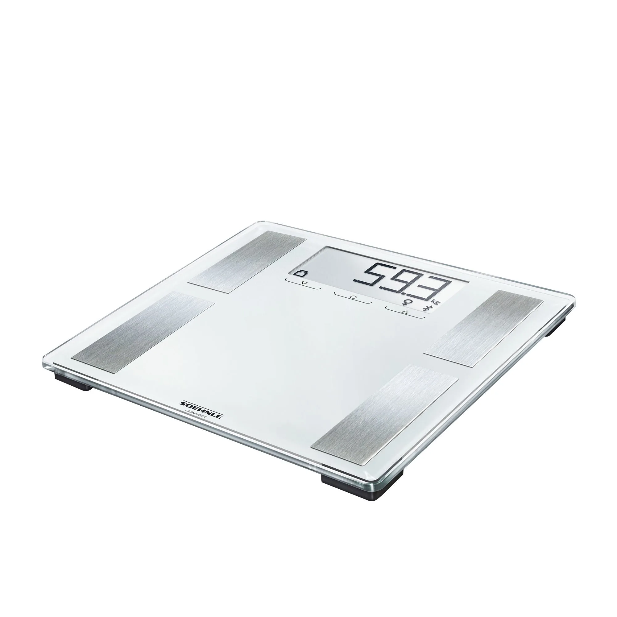 SOEHNLE Style Sense Comfort 100 Digital Bathroom Scale – 180kg Capacity, White