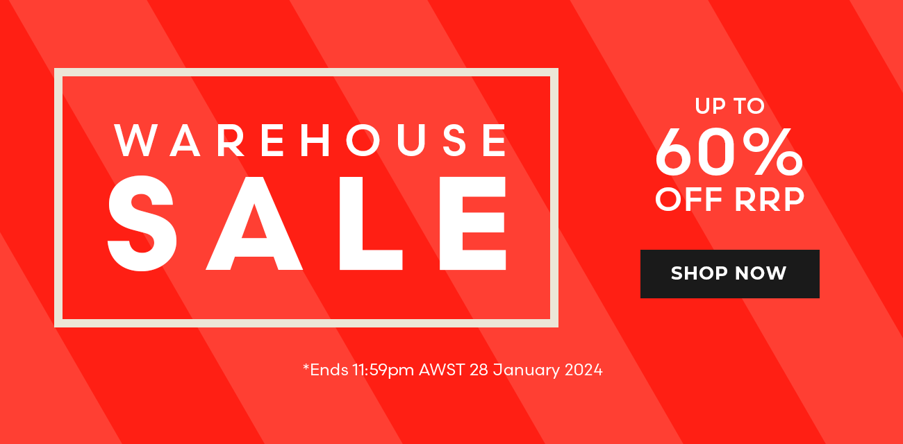 Warehouse Sale - Up to 60% off RRP