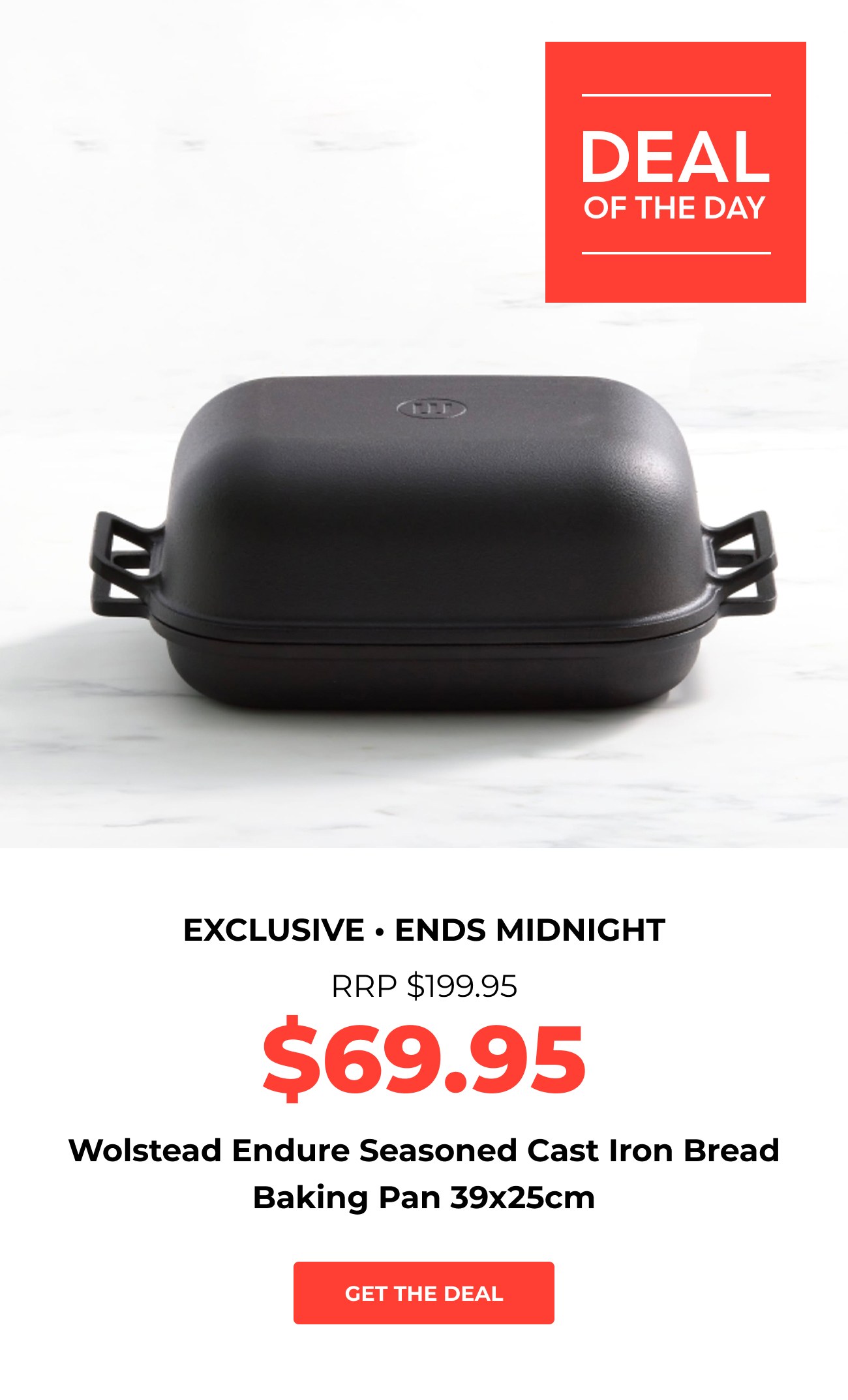 Deal of the day! 🔥 Cast Iron Bread Baking Pan only $69.95 - Kitchen  Warehouse