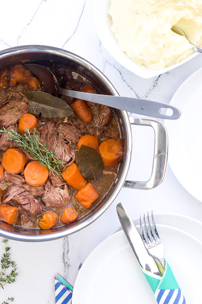 Beef Stew in the Le Creuset 3ply Stainless Steel Deep Casserole Everten
