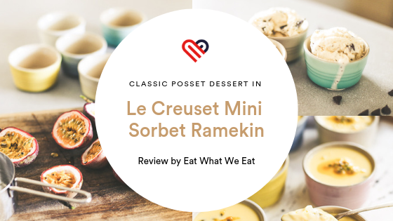 Classic Posset Dessert in Le Creuset Mini Sorbet Ramekin