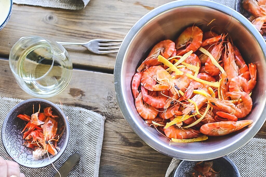 Prawn Shells Holiday Table