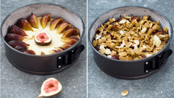 Fresh Fig and Almond Crumble Cake Recipe