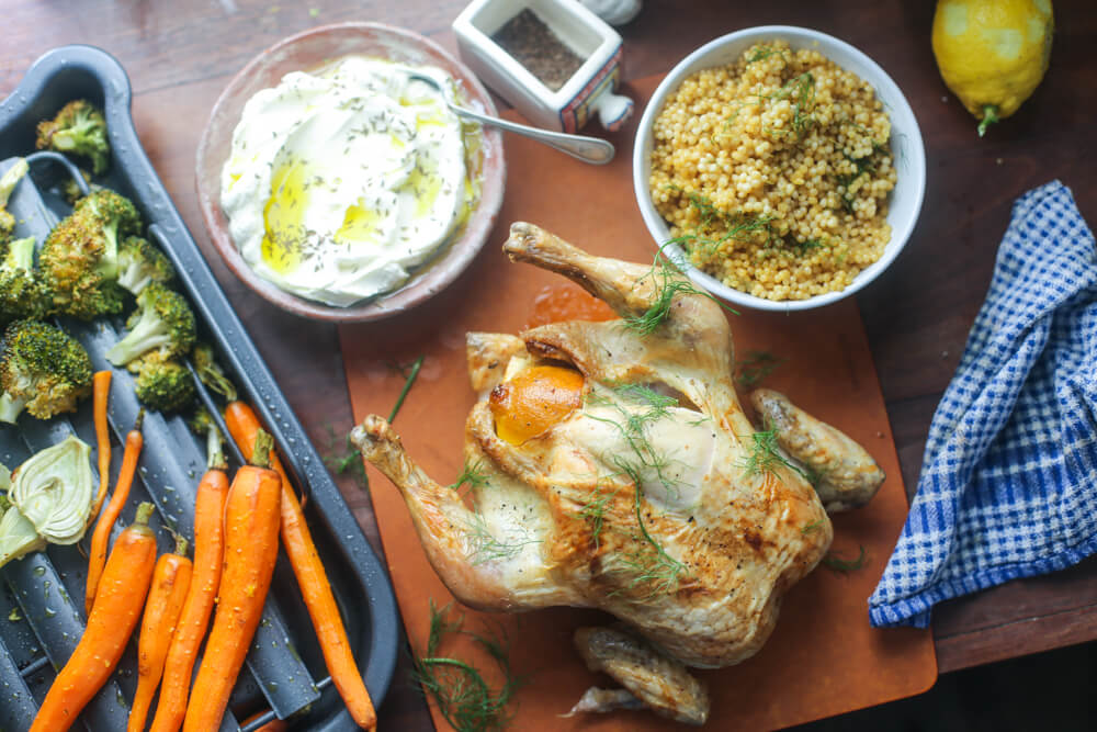 Overhead Shot of Sunday Lunch (1)