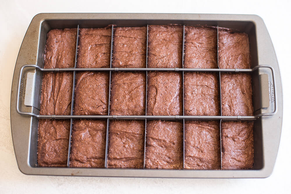 Overhead Brownies Out of Oven