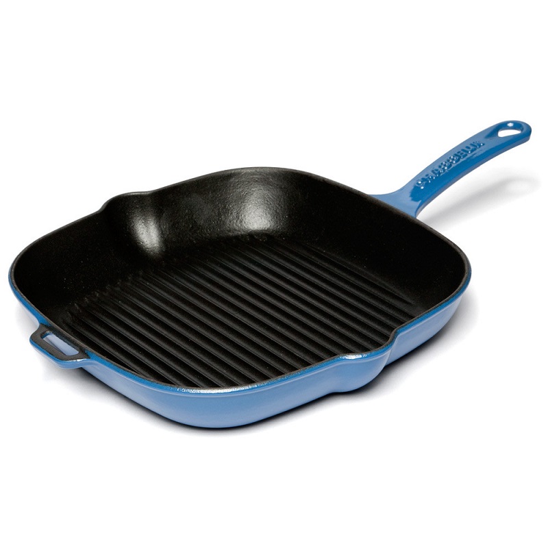 Chasseur Sky Blue Square Grill Pan 25cm