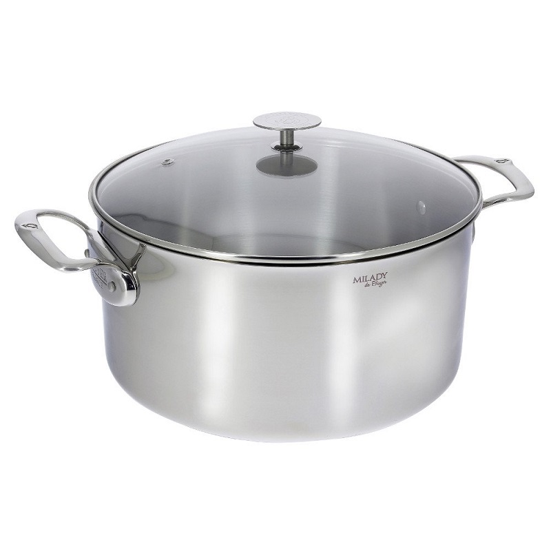 De Buyer Stainless Steel Casserole Milady with Lid 28cm