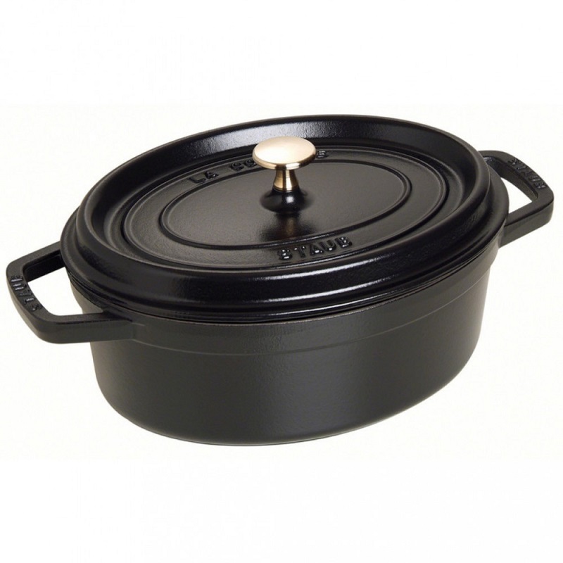 Staub Black Oval Cocotte