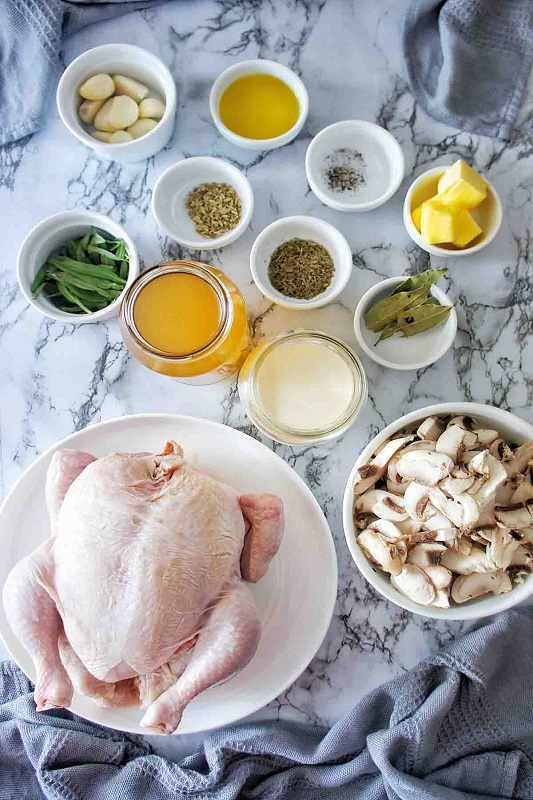 Chicken Tarragon ingredients