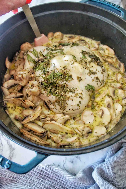 Adding mushrooms to Chicken Tarragon