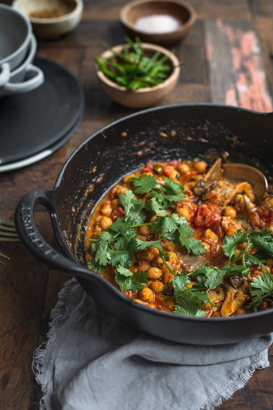 Mushroom Chickpea Curry