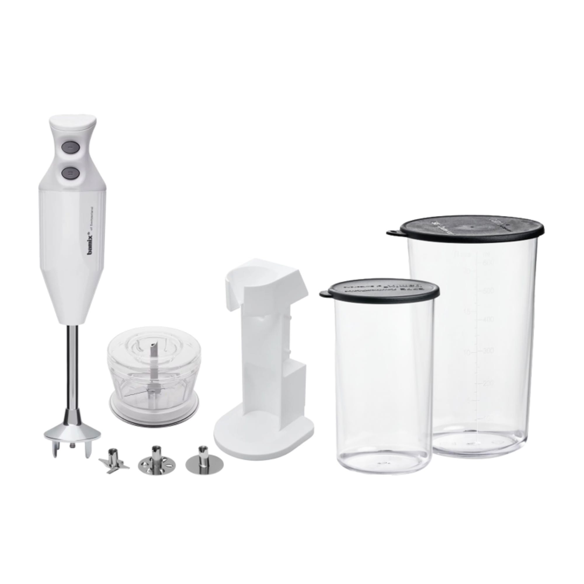 Bamix Deluxe Blender 180W White with Beakers Set | Warehouse™