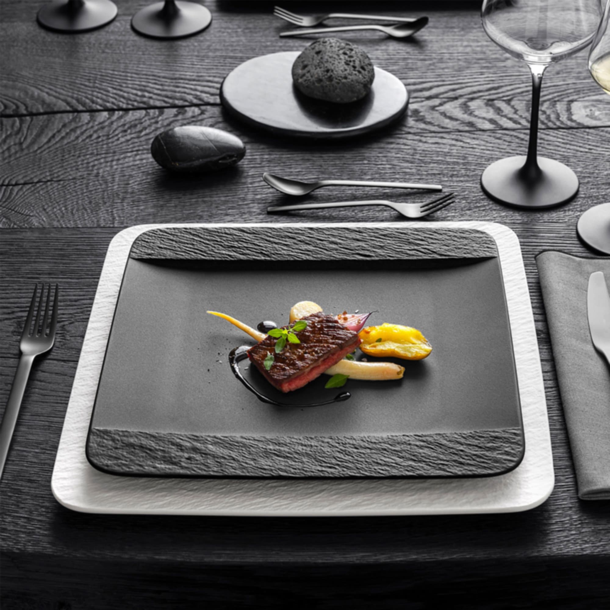 Villeroy & Boch Manufacture Rock Blanc Gebaksbord 16 cm kopen