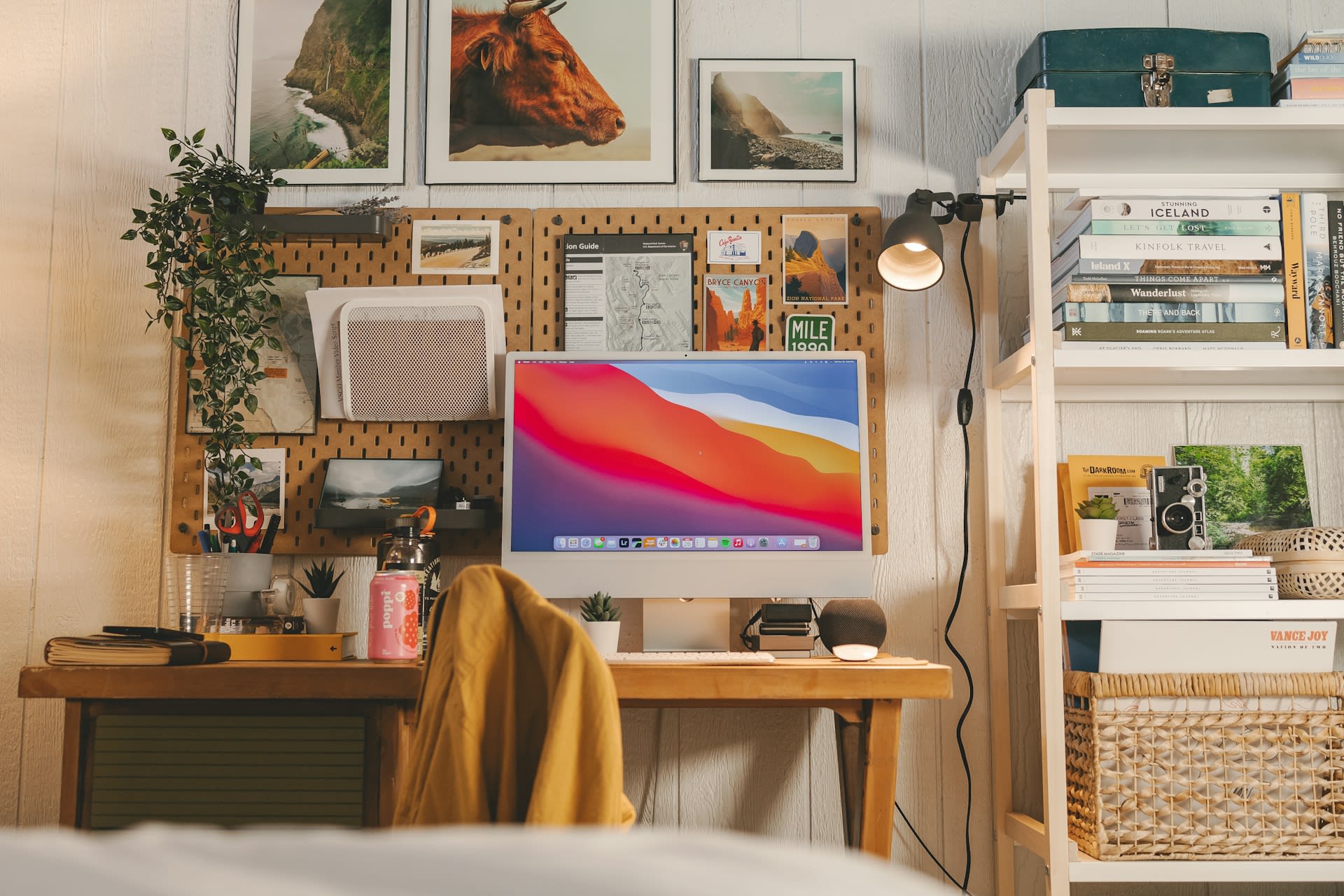 Scandi iMac desk and shelf
 — image 1