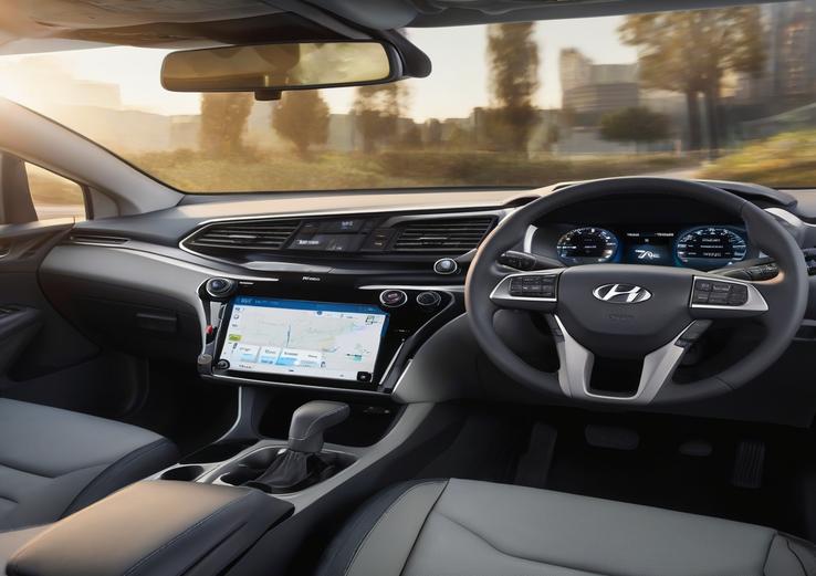 dashboard with hyundai ioniq 5 lease colorado in daylight