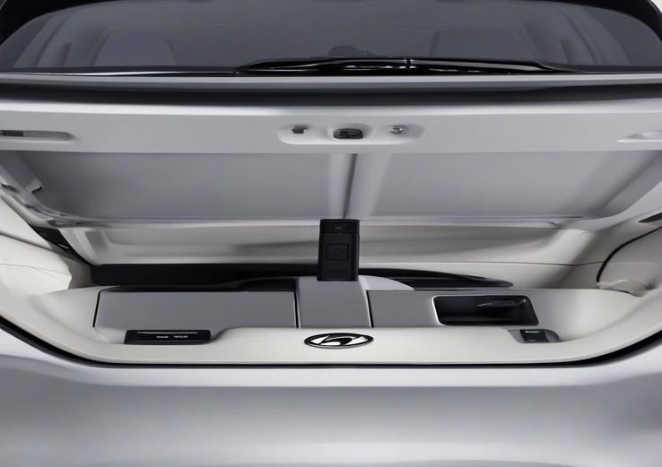 close-up of hyundai ioniq 5 garage door opener