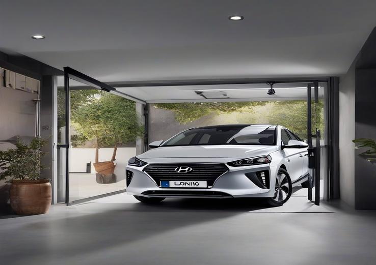 interior with hyundai ioniq 5 garage door opener 2025