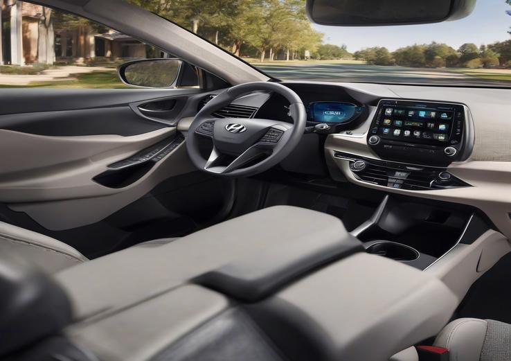 dashboard with 2025 hyundai ioniq 5 disney100 platinum edition suv in daylight