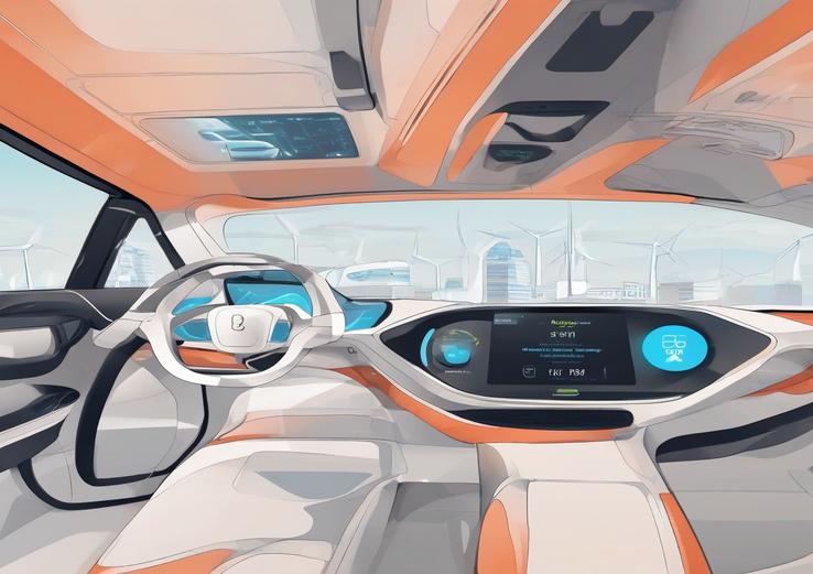 dashboard with The Future of EV Charging: Trends to Watch in daylight