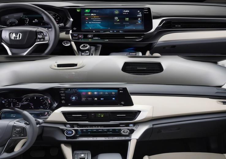dashboard with honda prologue vs hyundai ioniq 5 test drive in daylight