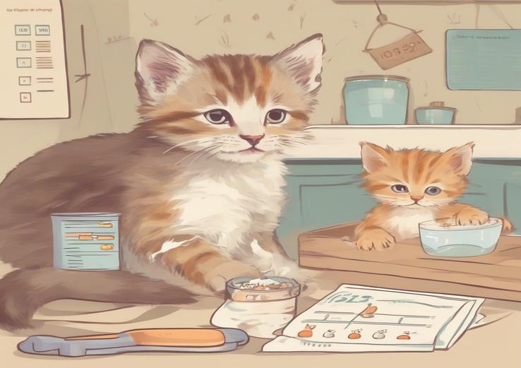 dashboard with kitten feeding schedule by age in daylight