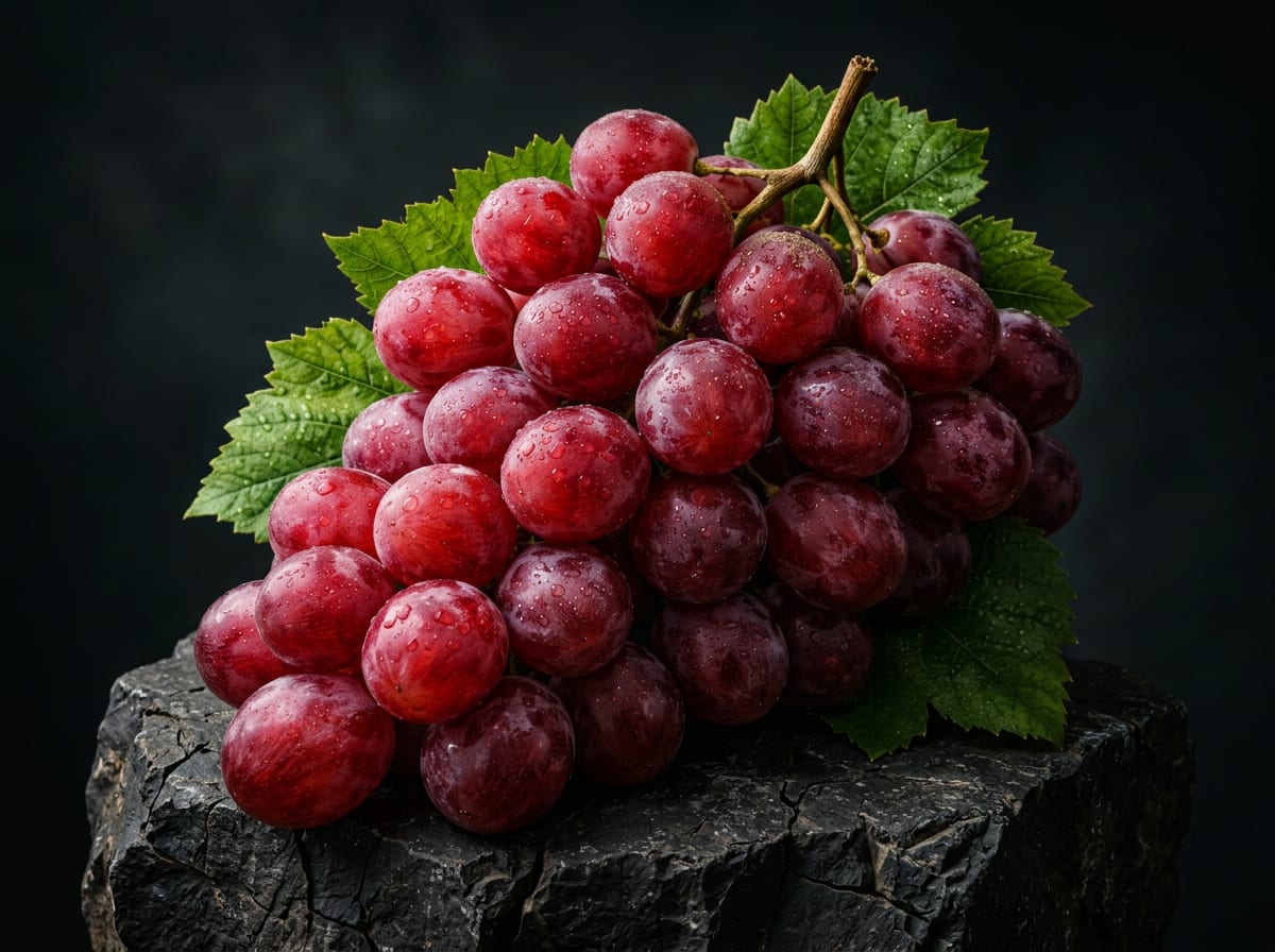 Red grapes